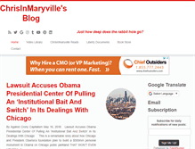 Tablet Screenshot of chrisinmaryville.net